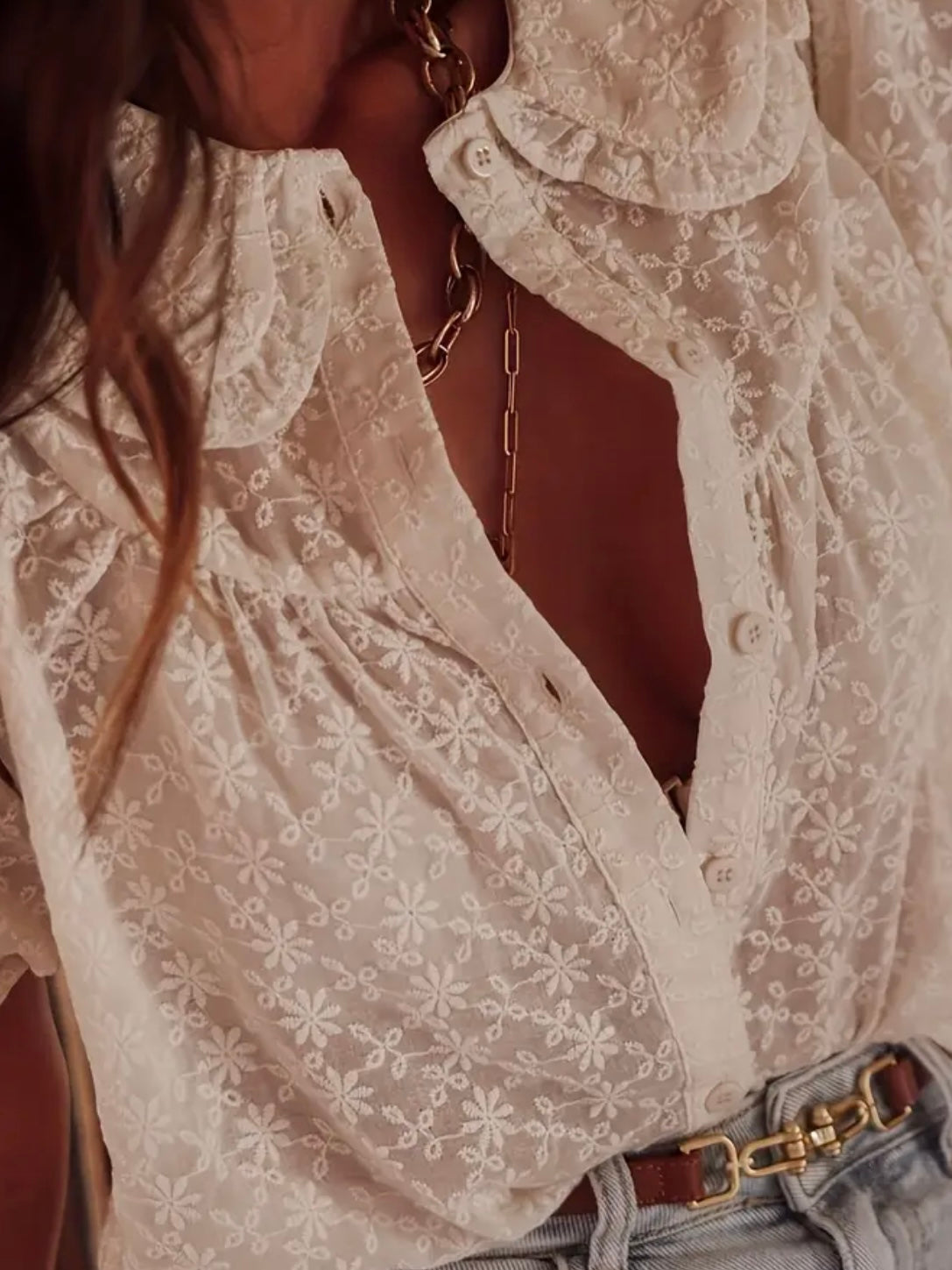 Daisy Whispers Lace Top