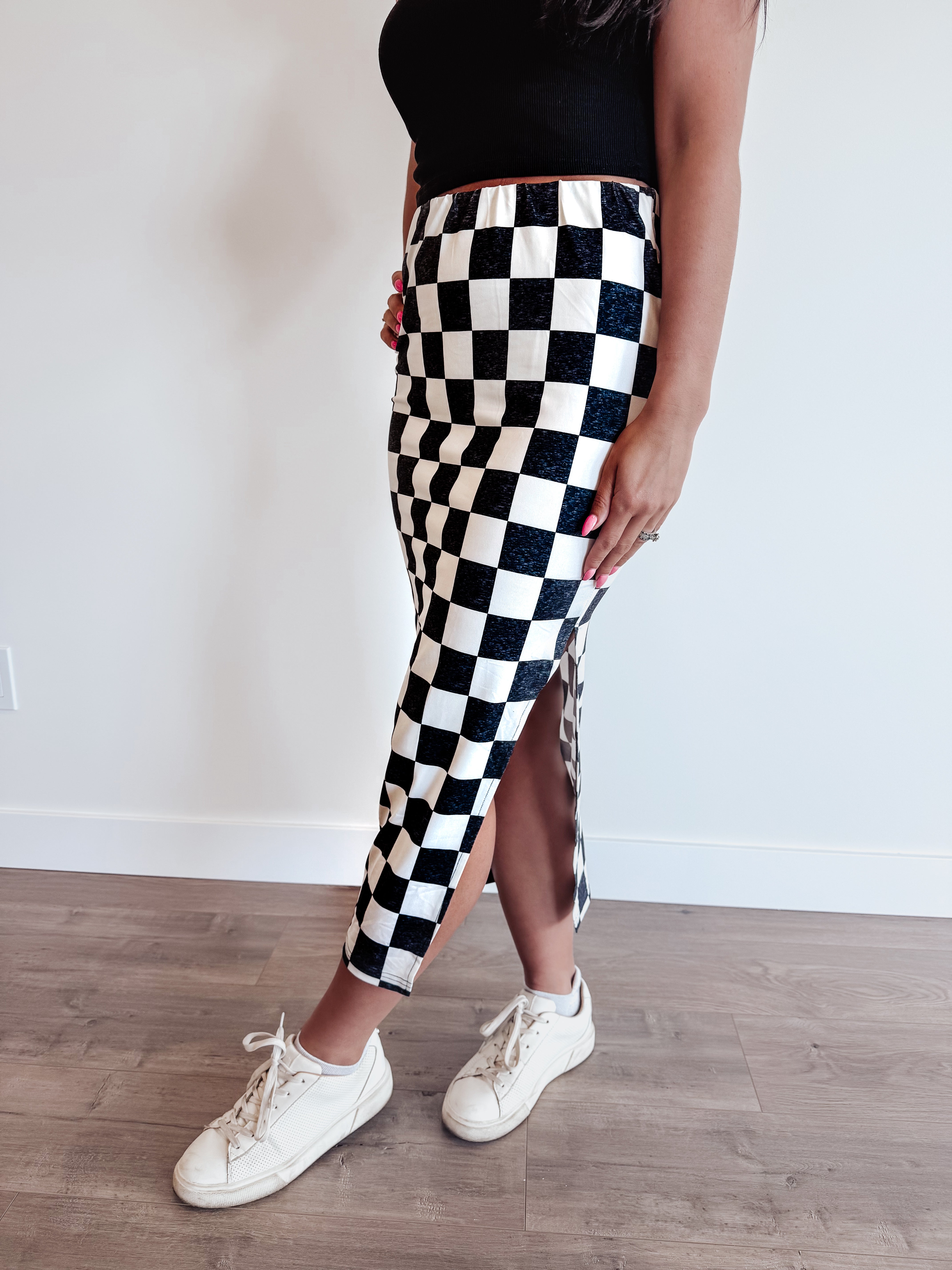 Checkmate Midi Skirt