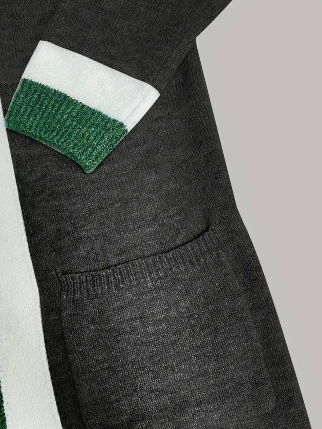 Longline Colour Block Cardigan