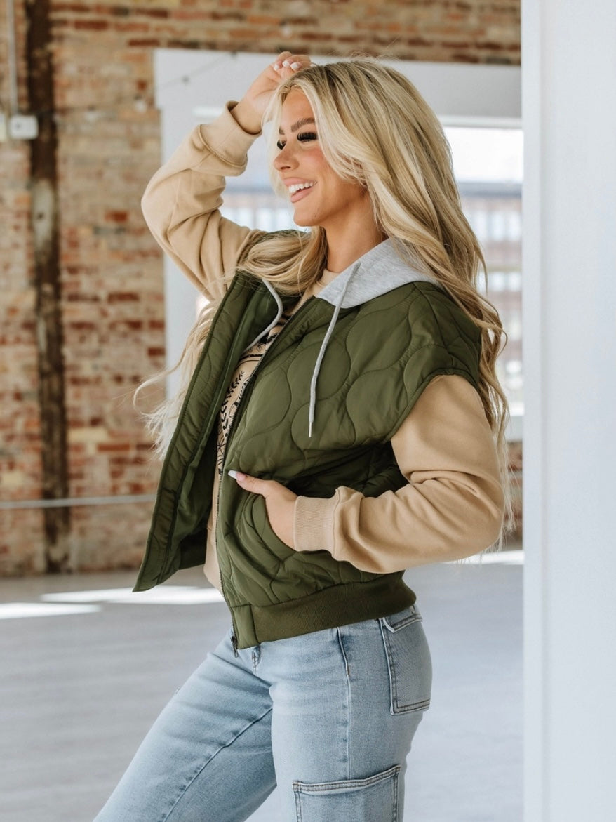 Quinn Quilted Hooded Vest