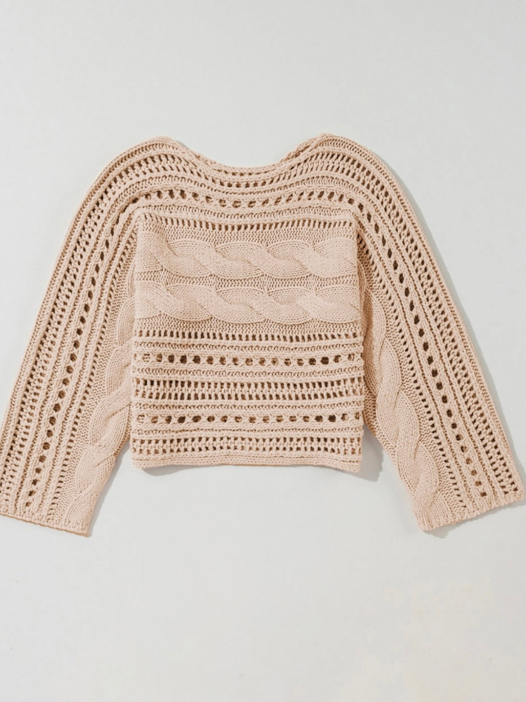 Sandswept Cable Knit Sweater