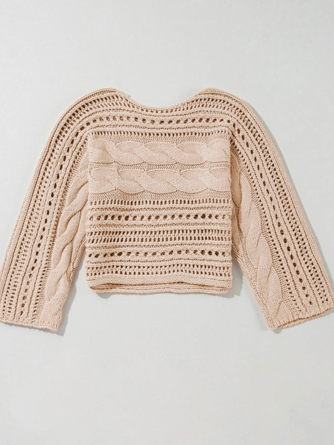 Sandswept Cable Knit Sweater