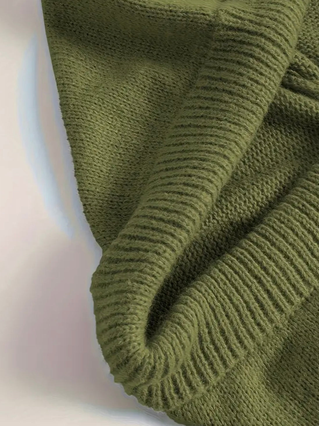 Olive Cozy Hooded Sweater