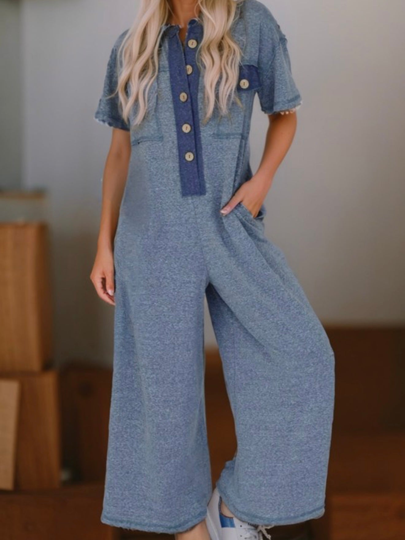 Indigo Utility Jumpsuit