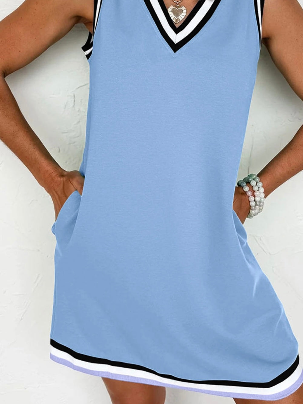 Varsity Vibes Tank Dress