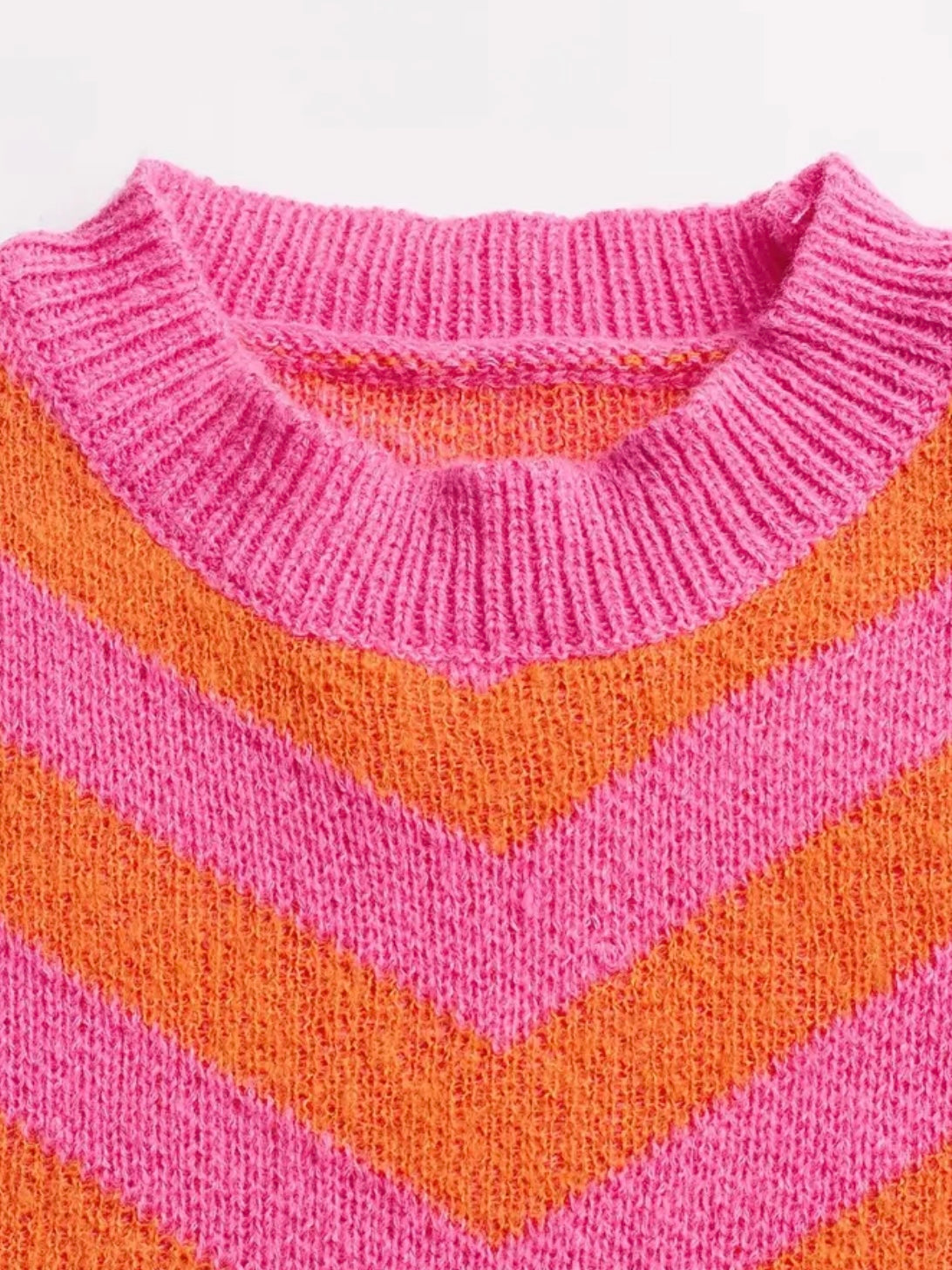 Sunset Chevron Knit Sweater