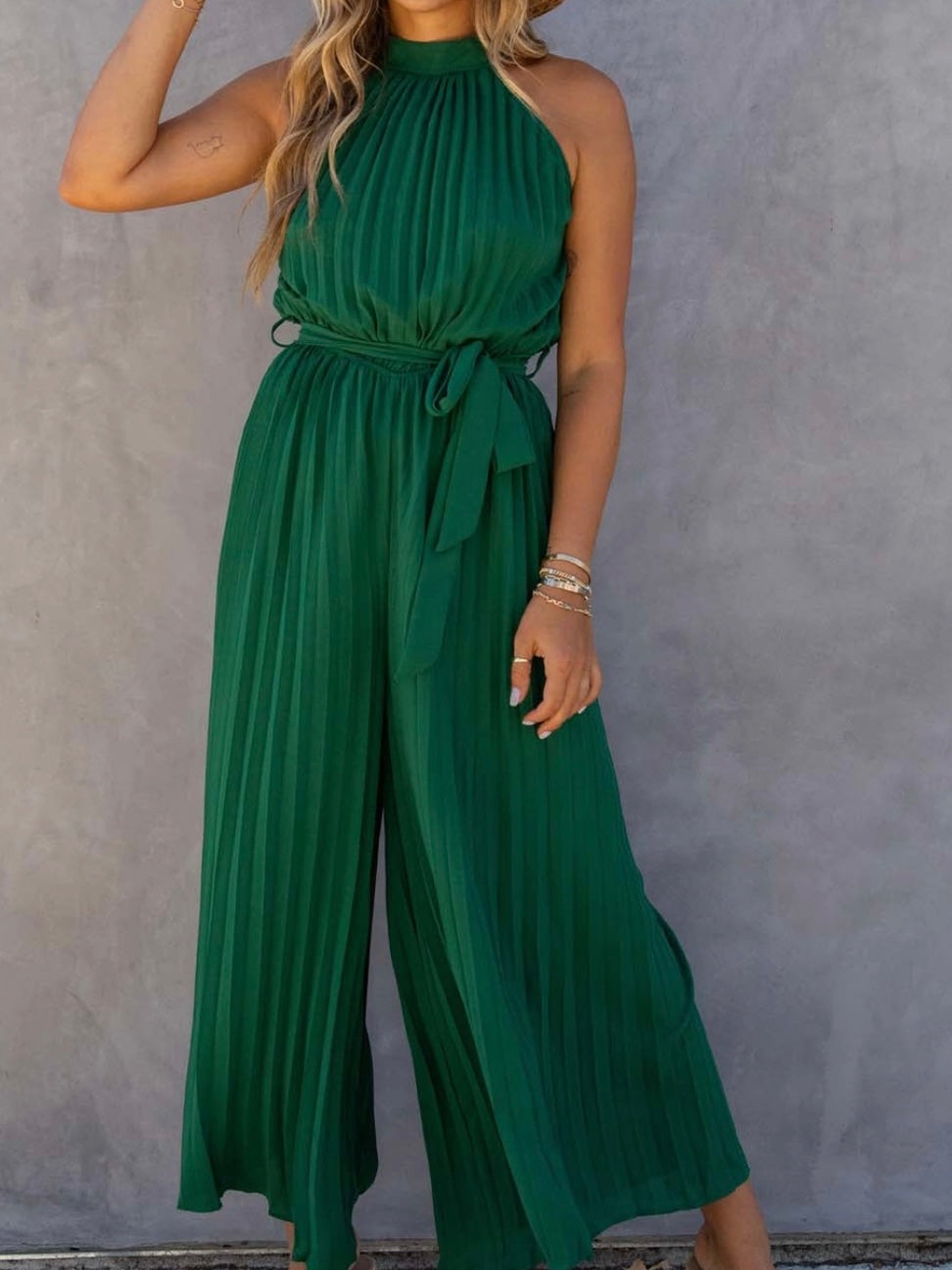 Pretty Pleated Jumpsuit
