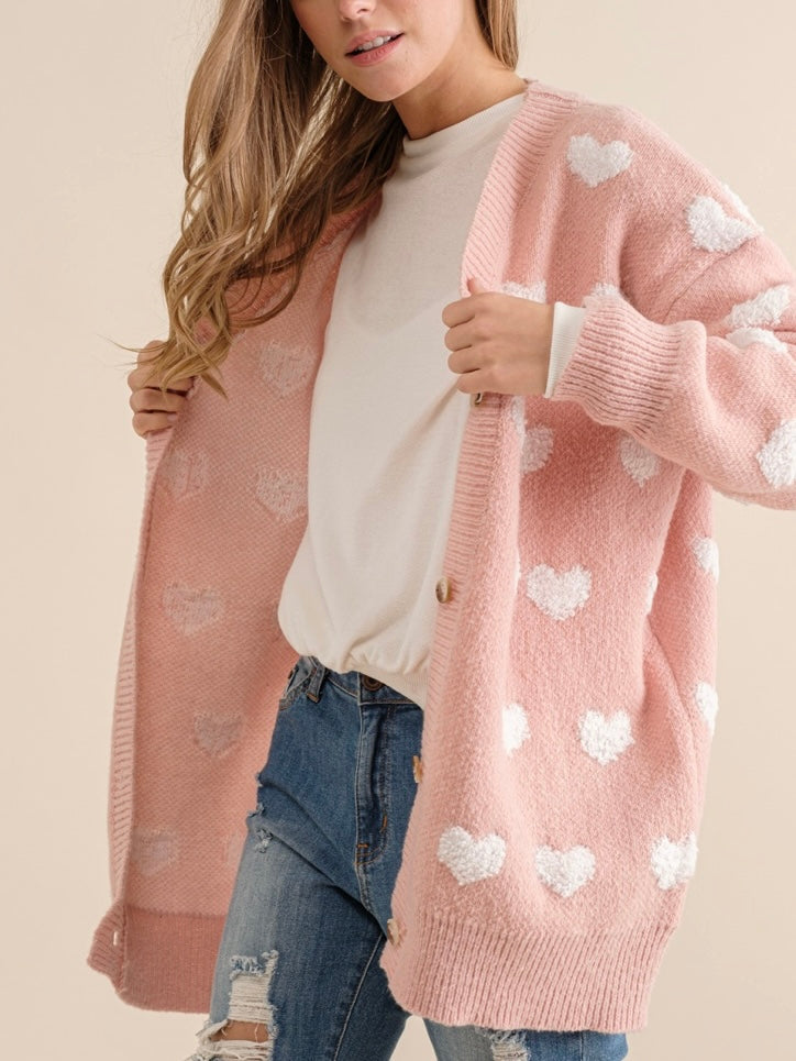 Heart All Over Cardigan