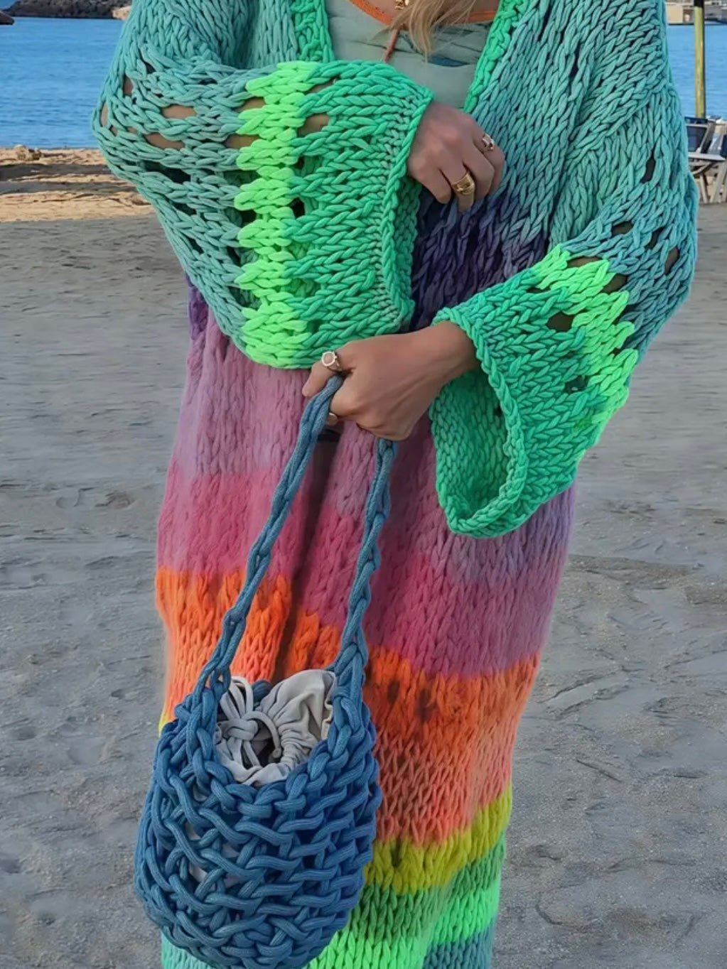 Boho Glow Knit Cardigan