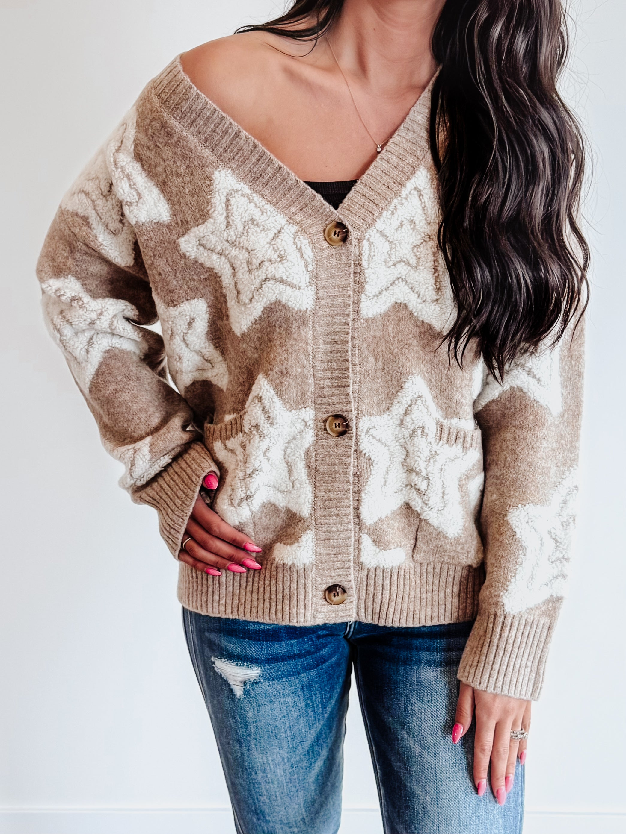 Sherpa Star Cardigan