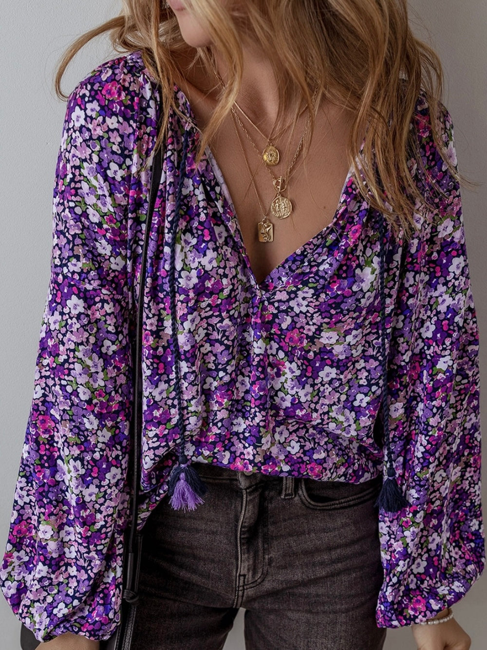 Violets in Bloom Top