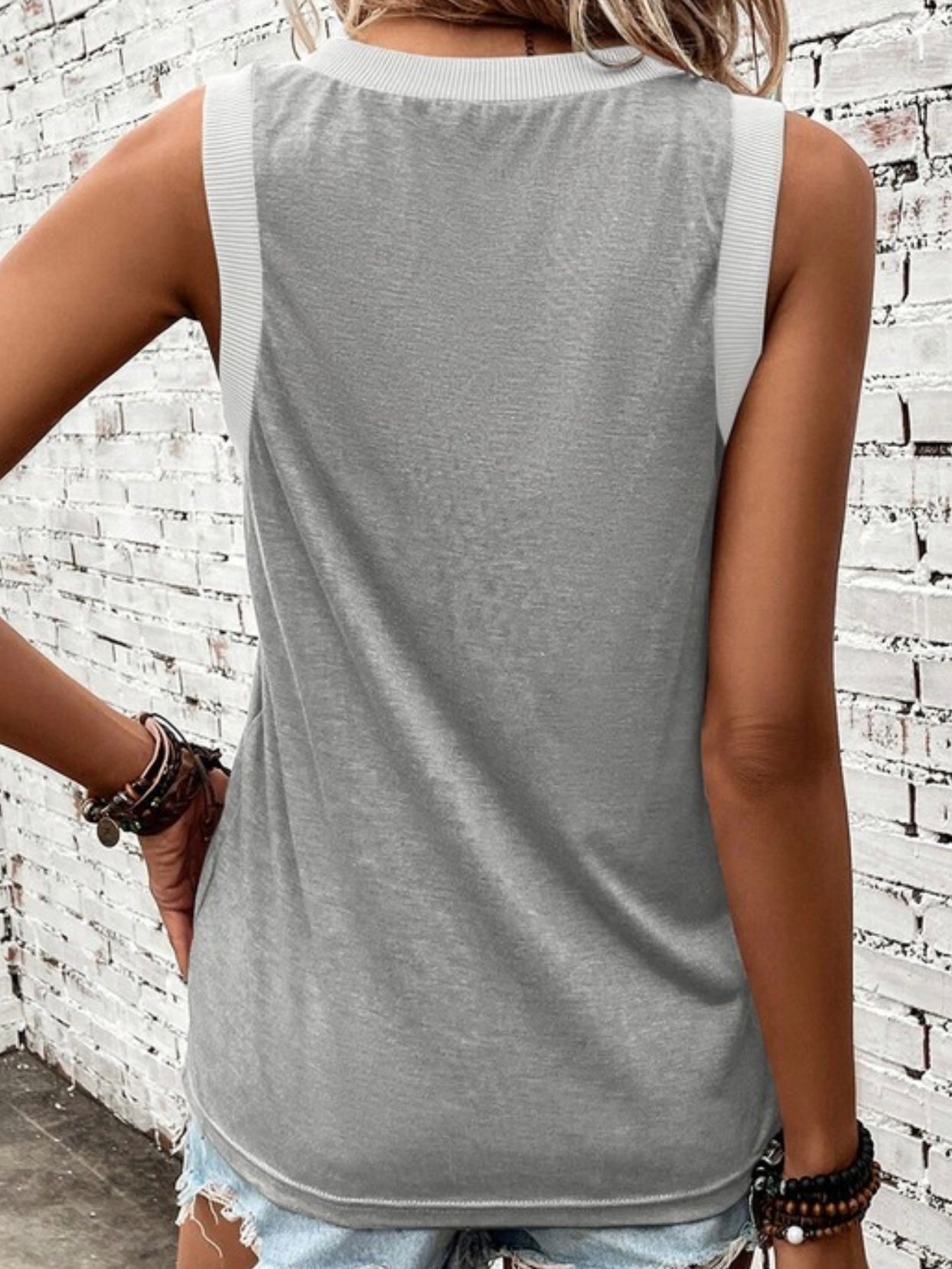 The V Neck Tank Top