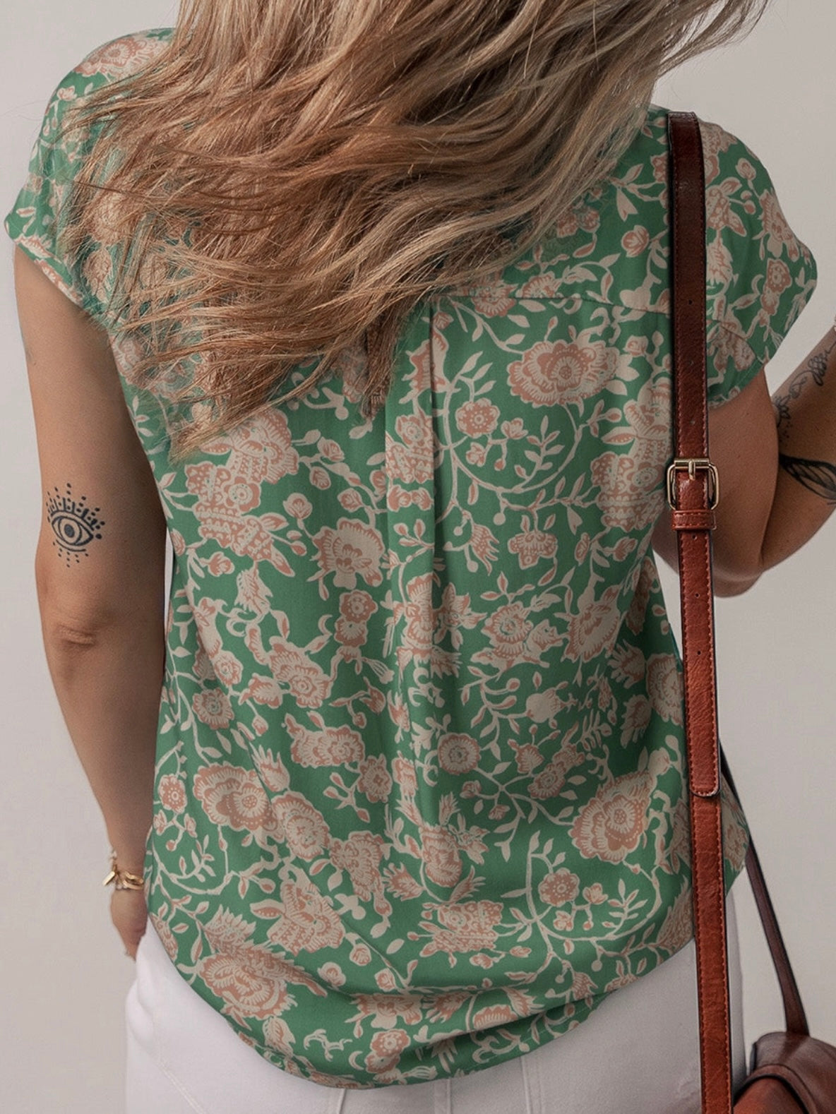 Sage Garden Button Top