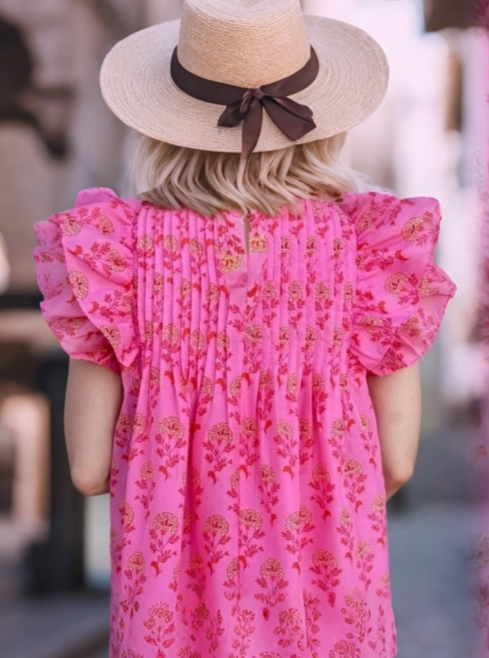 So Rosey Pink Floral Top